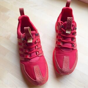 Adidas Red SL Loop Reptile Running Sneaker Shoes Men’s size 9.5